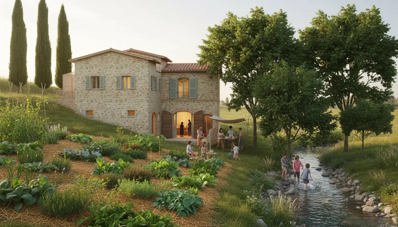 Simulation des Projekts Mulino della Compagnia: Sanierung einer historischen Mühle in Italien (Masterthesis)